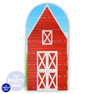 Granja - Funda para mampara de punta redonda o rectangular Mampara de punta redonda