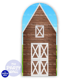 Granja - Funda para mampara de punta redonda o rectangular Mampara de punta redonda