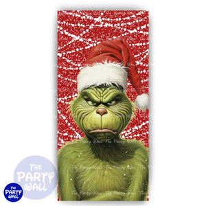 Grinch - Funda para mampara de punta redonda o rectangular Mampara de punta redonda