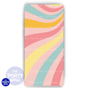 Groovy - Funda para mampara de punta redonda o rectangular Mampara de punta redonda