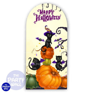 Halloween - Funda para mampara de punta redonda o rectangular Mampara de punta redonda