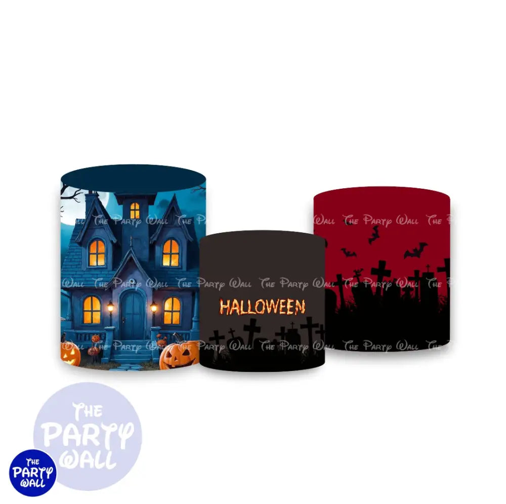 Halloween - Fundas para cilindros 60x33,55x30,50x27 cm (1.96x1.08,1.80x0.98,1.64x0.88 ft) Cilindros