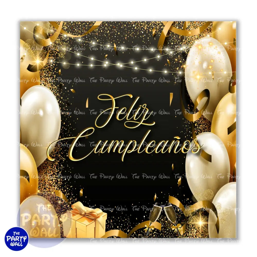 Happy Birthday - Funda para mampara cuadrada o rectangular Cuadrado o Rectangular