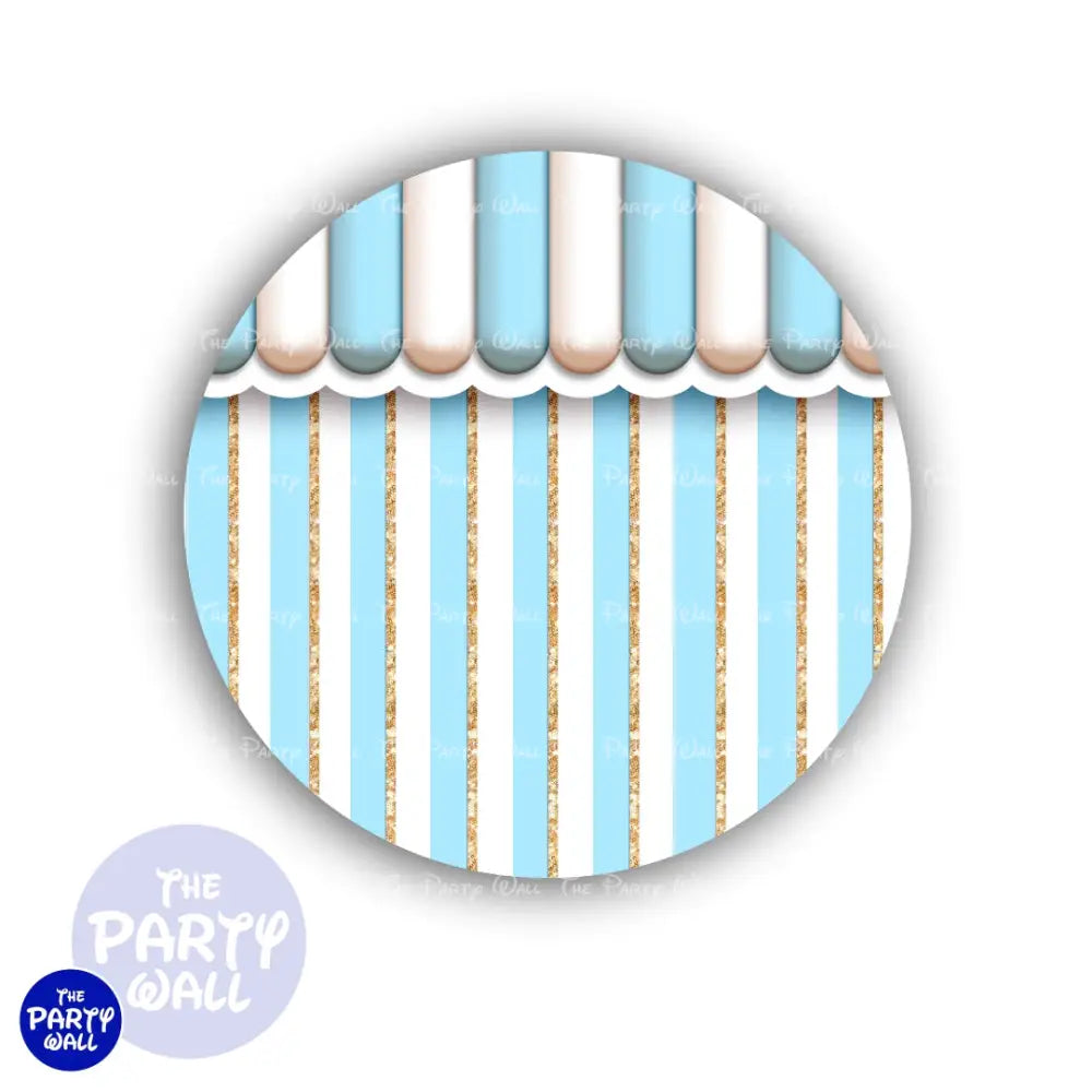 Helado - Ice Cream - Funda para mampara circular Circular