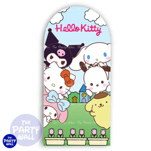 Hello Kitty - Funda para mampara de punta redonda o rectangular Mampara de punta redonda