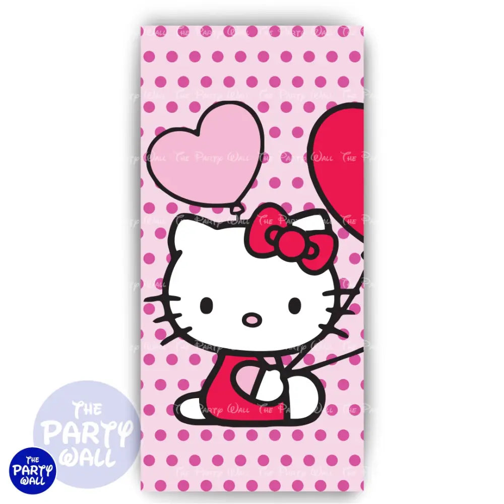 Hello Kitty - Funda para mampara de punta redonda o rectangular Mampara de punta redonda