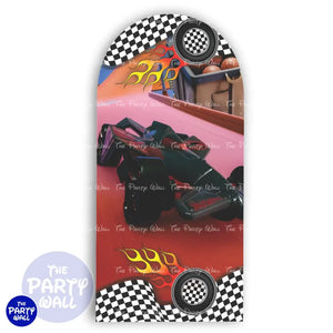 Hot Wheels - Funda para mampara de punta redonda o rectangular Mampara de punta redonda