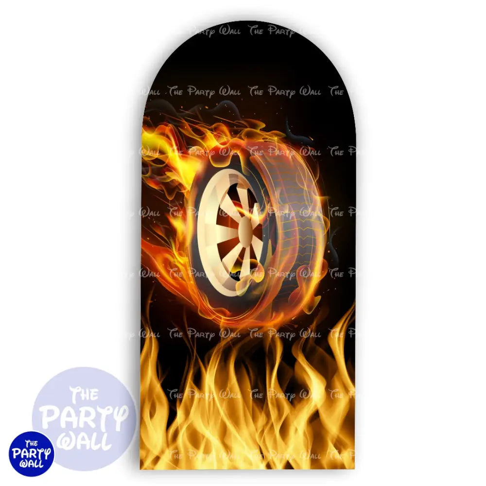 Hot Wheels - Funda para mampara de punta redonda o rectangular Mampara de punta redonda