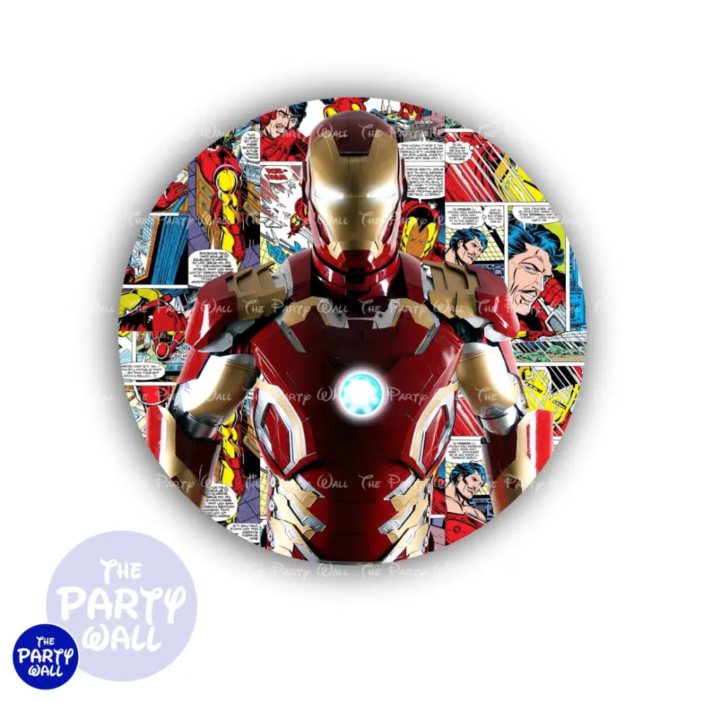 Iron Man - Funda para mampara circular Circular
