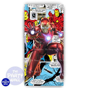Iron Man - Funda para mampara de punta redonda o rectangular Mampara de punta redonda
