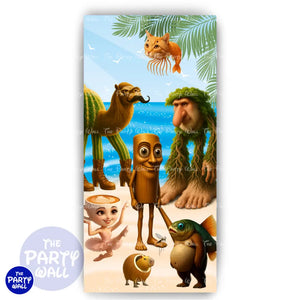 Italian Brainrot - Funda para mampara de punta redonda o rectangular Mampara de punta redonda