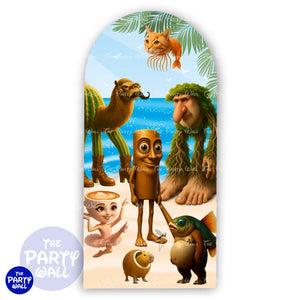 Italian Brainrot - Funda para mampara de punta redonda o rectangular Mampara de punta redonda