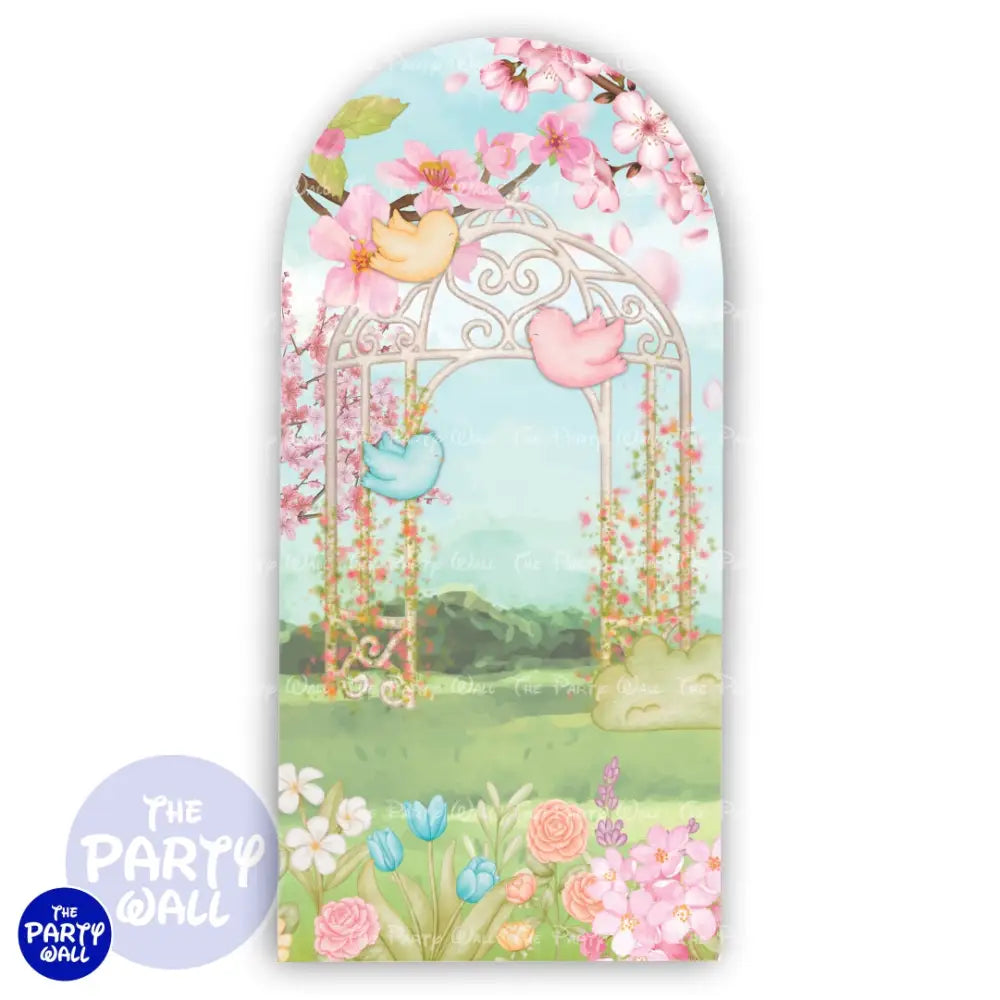 Jardín - Funda para mampara de punta redonda o rectangular Mampara de punta redonda