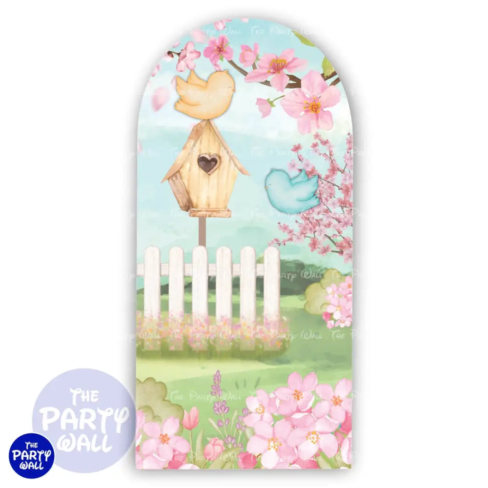 Jardín - Funda para mampara de punta redonda o rectangular Mampara de punta redonda