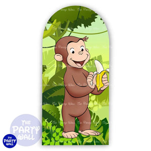 Jorge el Curioso - Funda para mampara de punta redonda o rectangular Mampara de punta redonda