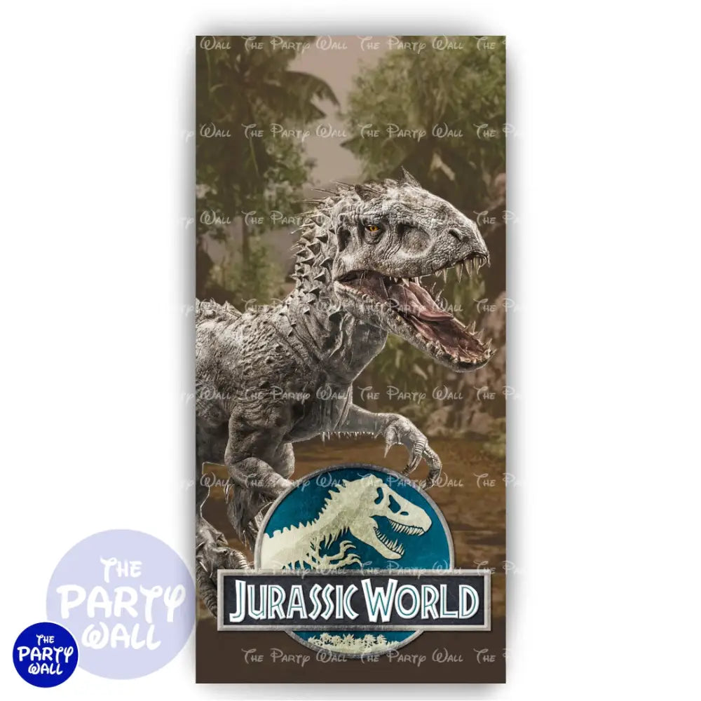 Jurassic World - Funda para mampara de punta redonda o rectangular Mampara de punta redonda