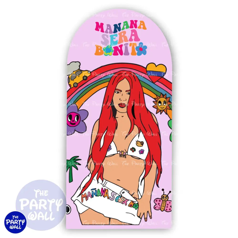 Karol G - Funda para mampara de punta redonda o rectangular Mampara de punta redonda