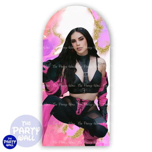 Kimberly Loaiza - Funda para mampara de punta redonda o rectangular Mampara de punta redonda