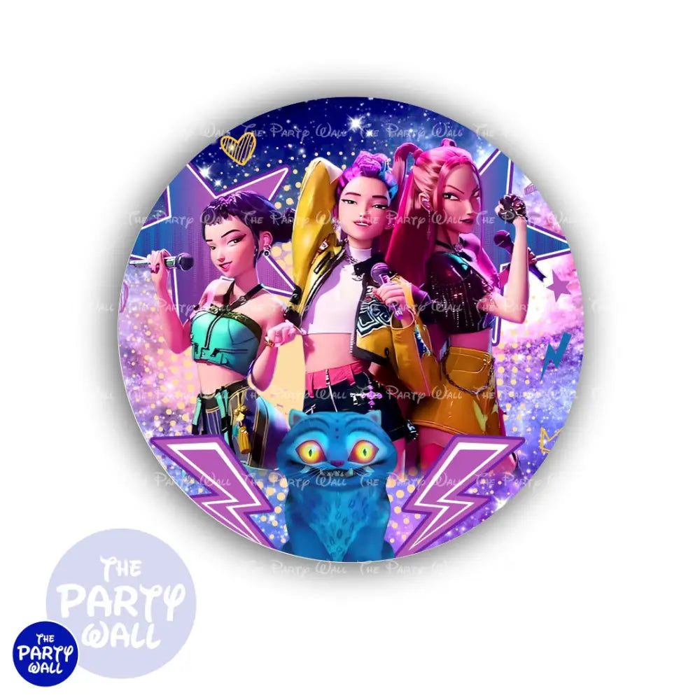 KPop Demon Hunters - Funda para mampara circular Circular