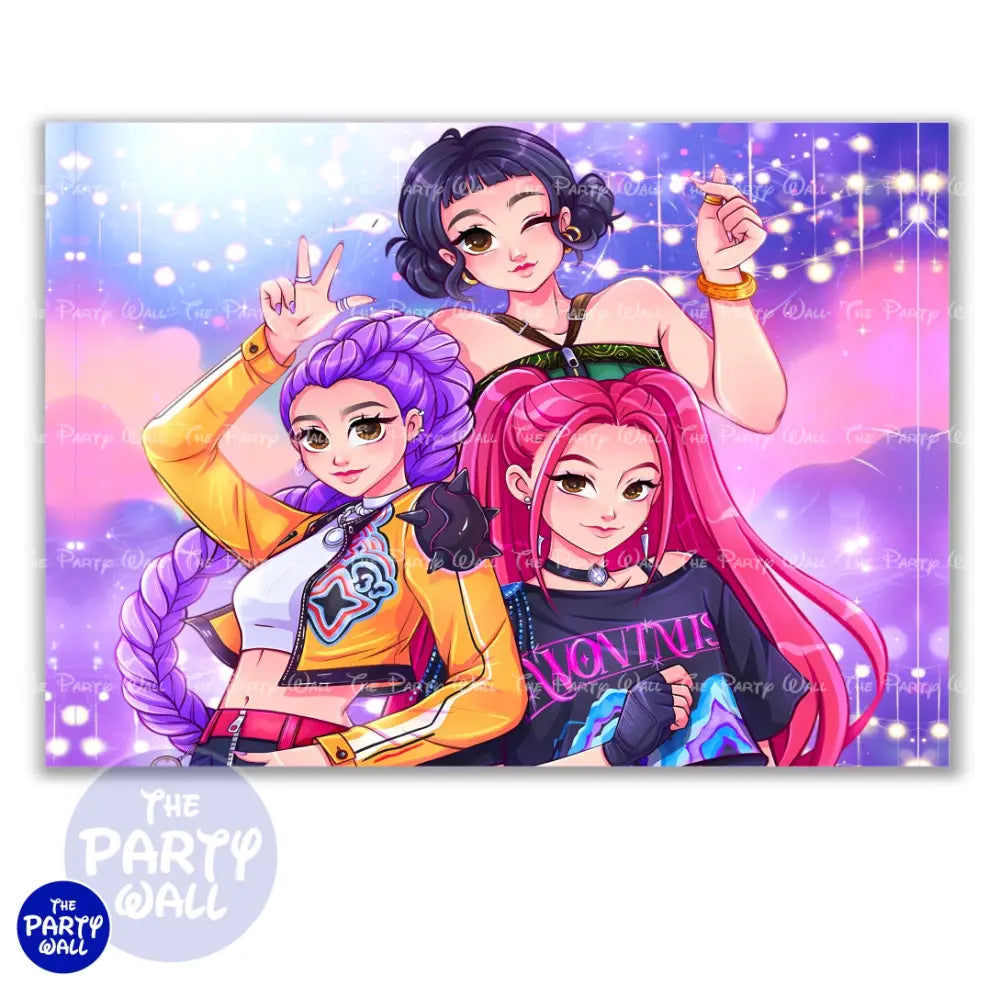 KPop Demon Hunters - Funda para mampara cuadrada o rectangular Cuadrado o Rectangular