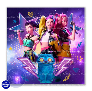 KPop Demon Hunters - Funda para mampara cuadrada o rectangular Cuadrado o Rectangular