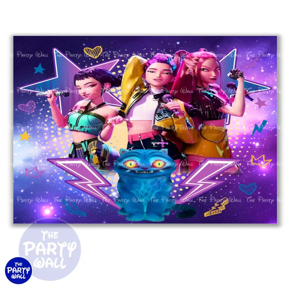 KPop Demon Hunters - Funda para mampara cuadrada o rectangular Cuadrado o Rectangular