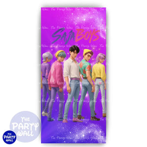 KPop Demon Hunters - Funda para mampara de punta redonda o rectangular Mampara de punta redonda