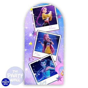 KPop Demon Hunters - Funda para mampara de punta redonda o rectangular Mampara de punta redonda