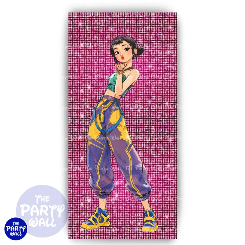 KPop Demon Hunters - Funda para mampara de punta redonda o rectangular - Mampara de punta redonda