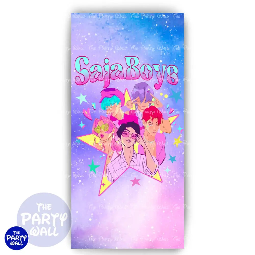 KPop Demon Hunters - Funda para mampara de punta redonda o rectangular Mampara de punta redonda