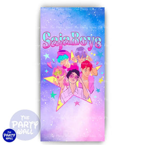 KPop Demon Hunters - Funda para mampara de punta redonda o rectangular Mampara de punta redonda