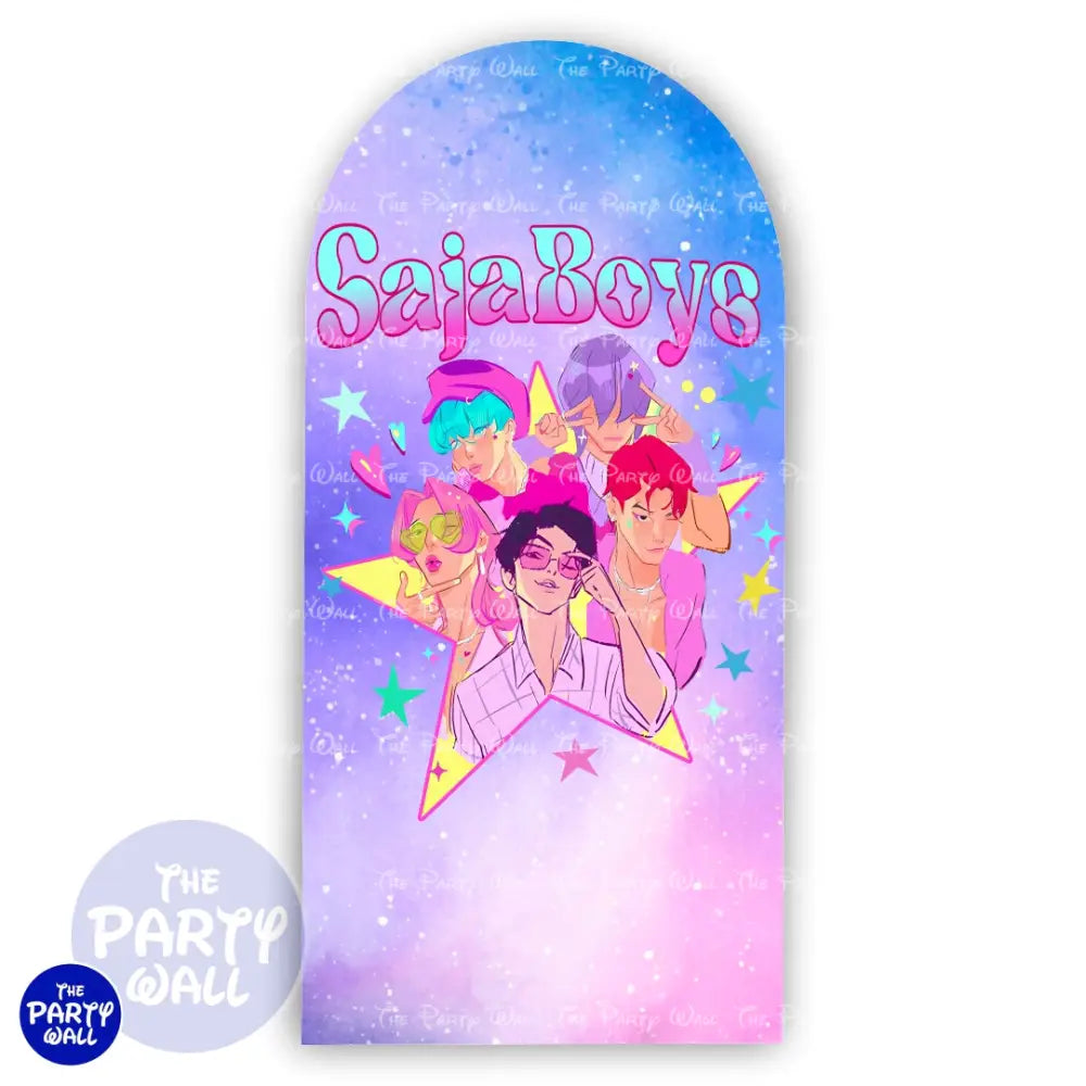 KPop Demon Hunters - Funda para mampara de punta redonda o rectangular Mampara de punta redonda