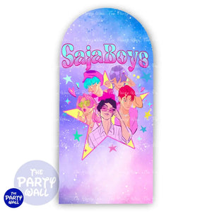 KPop Demon Hunters - Funda para mampara de punta redonda o rectangular Mampara de punta redonda