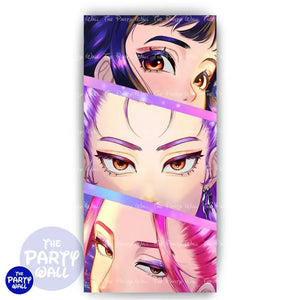 KPop Demon Hunters - Funda para mampara de punta redonda o rectangular Mampara de punta redonda