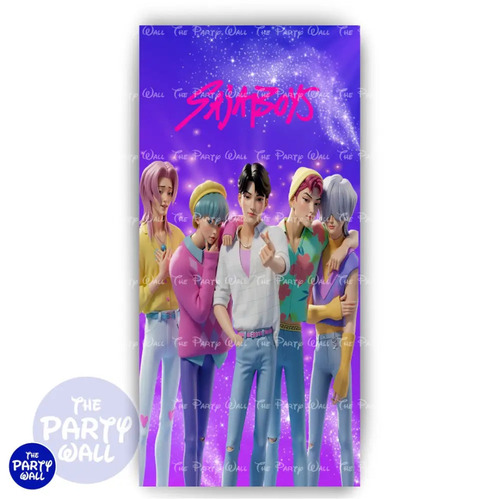 KPop Demon Hunters - Funda para mampara de punta redonda o rectangular Mampara de punta redonda