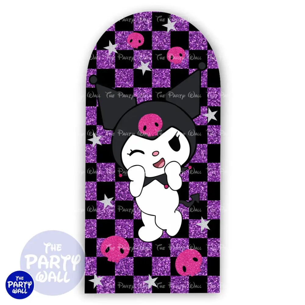 Kuromi y Melody - Funda para mampara de punta redonda o rectangular Mampara de punta redonda