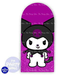 Kuromi y Melody - Funda para mampara de punta redonda o rectangular Mampara de punta redonda