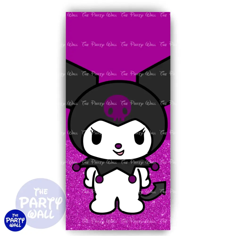 Kuromi y Melody - Funda para mampara de punta redonda o rectangular Mampara de punta redonda