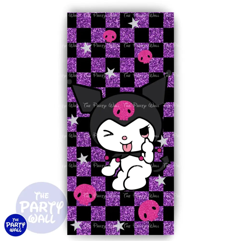Kuromi y Melody - Funda para mampara de punta redonda o rectangular Mampara de punta redonda