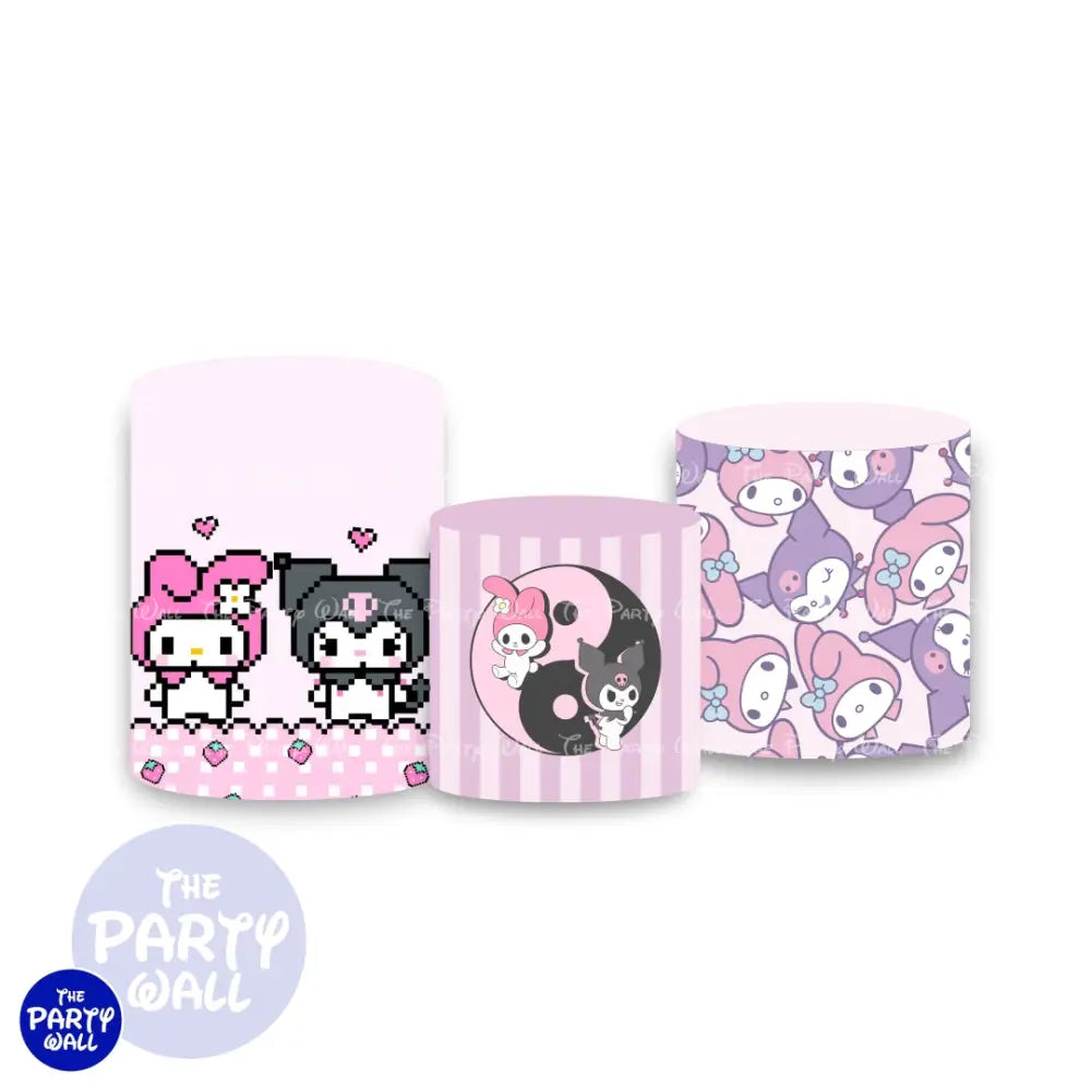 Kuromi y Melody - Fundas para cilindros Cilindros