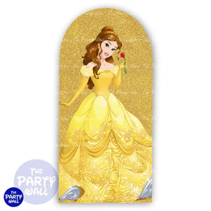 La Bella y la Bestia - Funda para mampara de punta redonda o rectangular Mampara de punta redonda