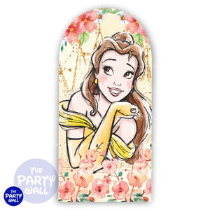 La Bella y la Bestia - Funda para mampara de punta redonda o rectangular Mampara de punta redonda