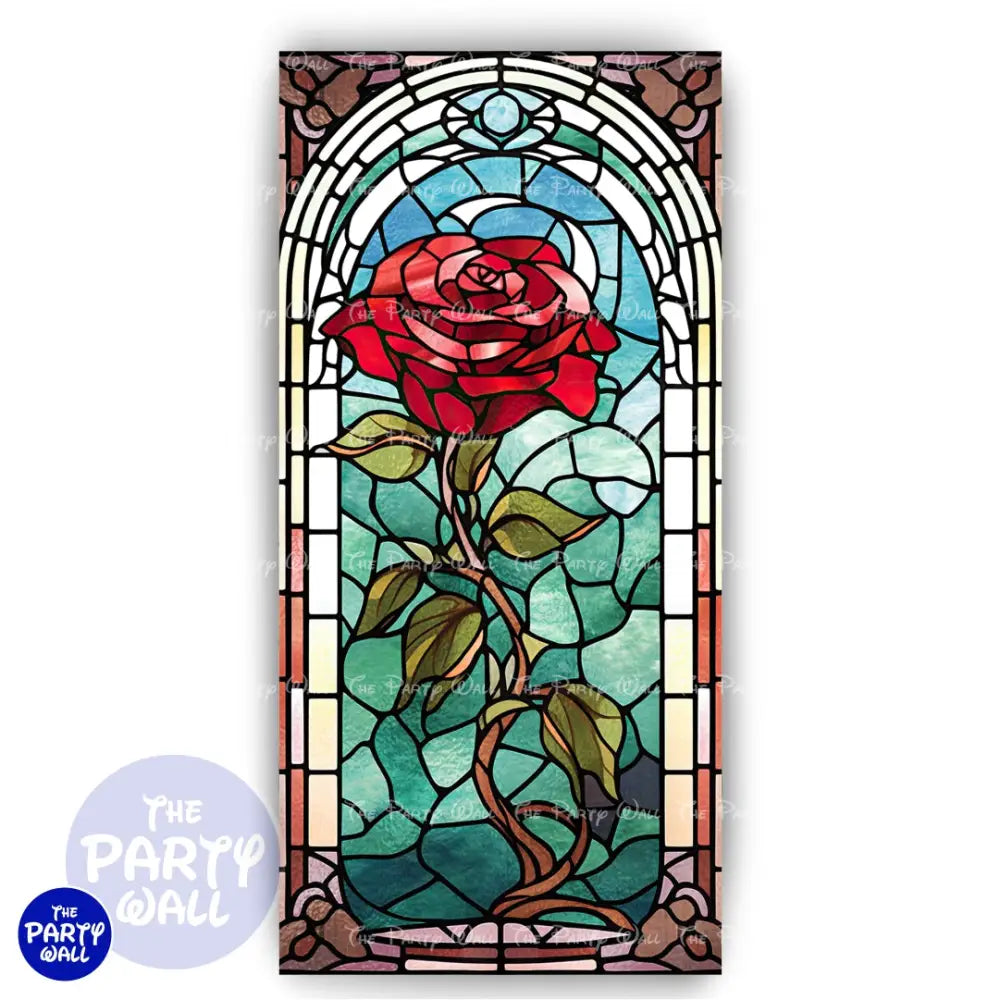 La Bella y la Bestia - Funda para mampara de punta redonda o rectangular Mampara de punta redonda