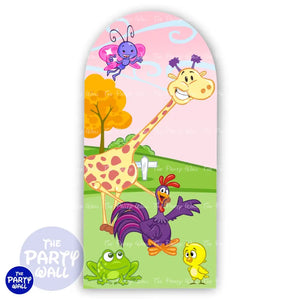 La Gallina Pintadita - Funda para mampara de punta redonda o rectangular Mampara de punta redonda