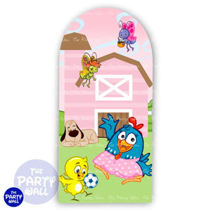 La Gallina Pintadita - Funda para mampara de punta redonda o rectangular Mampara de punta redonda