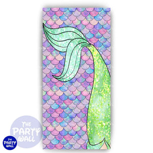 La Sirenita - Funda para mampara de punta redonda o rectangular Mampara de punta redonda