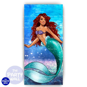 La Sirenita - Funda para mampara de punta redonda o rectangular Mampara de punta redonda