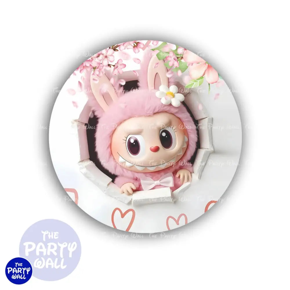 Labubu - Funda para mampara circular Circular