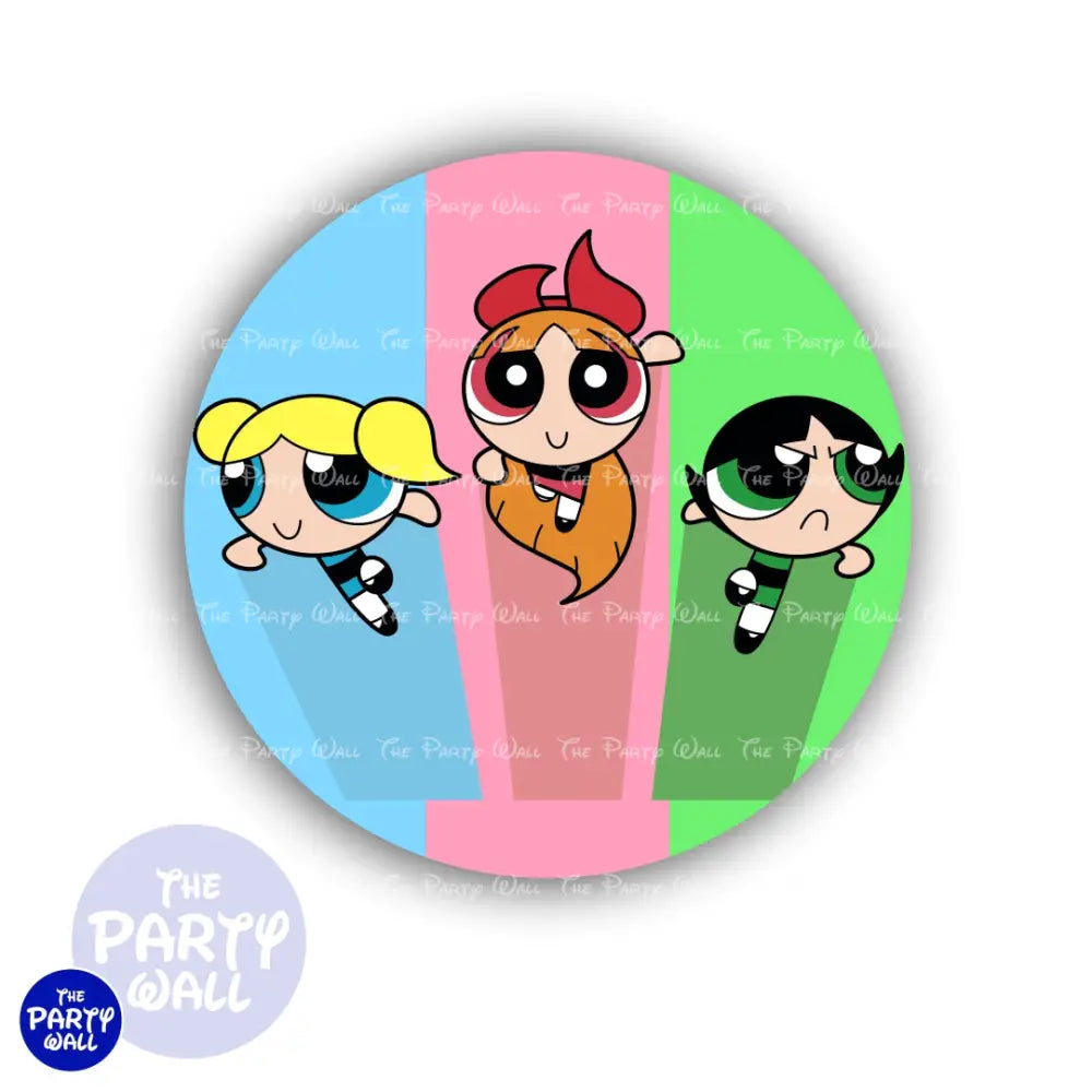 Las Chicas Superpoderosas - Funda para mampara circular Circular