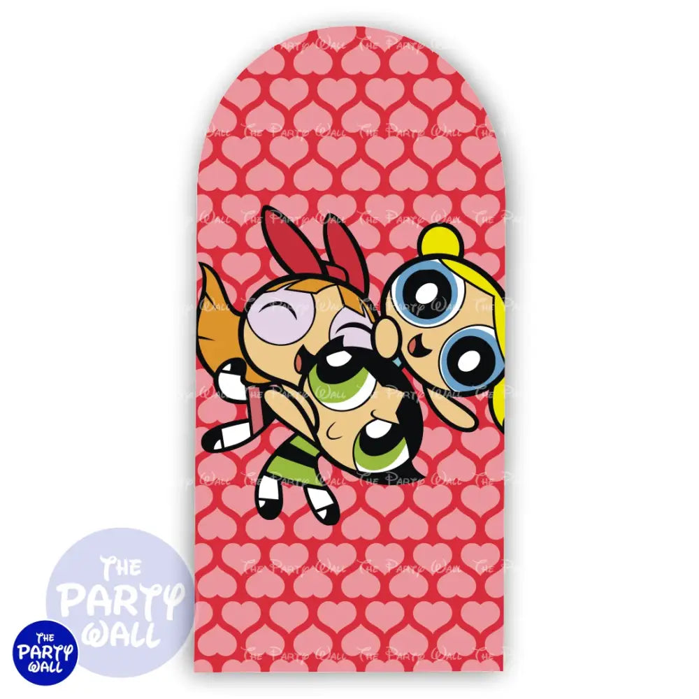 Las Chicas Superpoderosas - Funda para mampara de punta redonda o rectangular Mampara de punta redonda